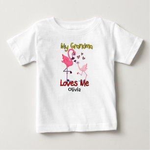 Camiseta Minha avó me ama Flamingo