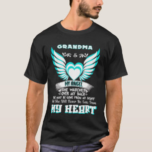 Camiseta Minha Avó Meu Anjo Ela Vê Nas Minhas Costas
