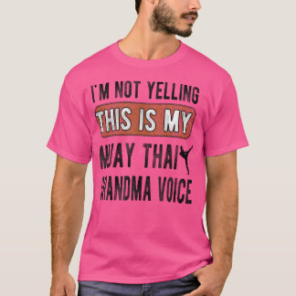 Camiseta Minha Avó Muay Tailandesa Voz Muay Avó Tailandesa