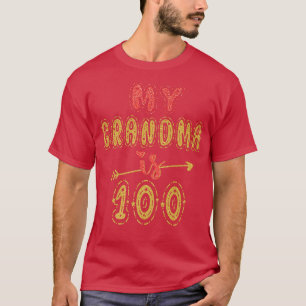 Camiseta Minha Avó Tem 100 Anos Vovó 100º Aniversário