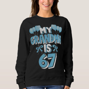 Camiseta Minha Avó Tem 67 Anos Aniversário 67