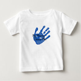 Camiseta "Minha babá me ama"-Azul