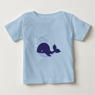 Camiseta Minha Baleia Azul Bebê