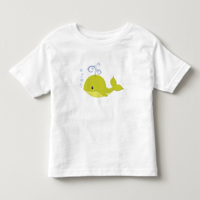 Camiseta Minha Baleia Verde Bebê (Frente)