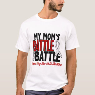Camiseta Minha batalha demasiado 1 OSSO da mamã/CÂNCER