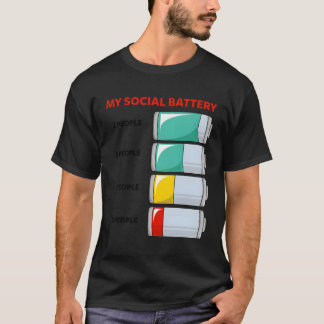 Camiseta Minha Bateria Social Para Pessoas Introduzidas Ant