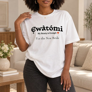 Camiseta Minha Beleza é Suficiente — Presente para