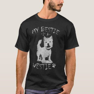 Camiseta Minha Bestie É Um Cachorro Oeste, Terrier
