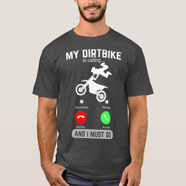 Camiseta Minha Bicicleta De Sujeira Está Ligando E Eu Preci (Frente)