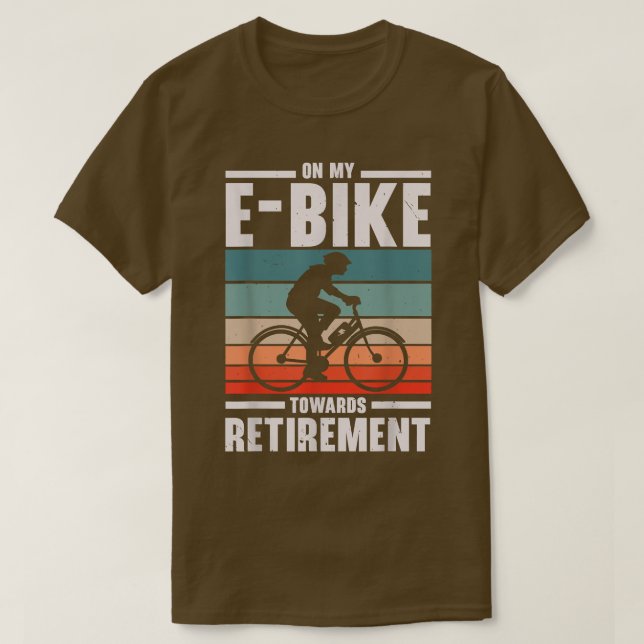 Camiseta Minha bicicleta eletrônica para a bicicleta elétri (Frente do Design)