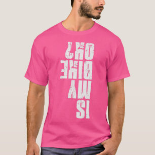 Camiseta Minha bicicleta está bem Engraçada Acidente de bic