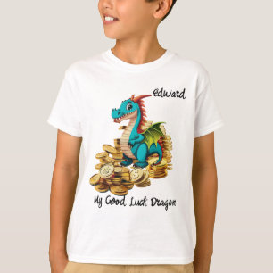 Camiseta Minha Boa Sorte Dragão Personalizável