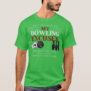 Camiseta Minha Boliche Excusa Boliche Engraçada Excusa Cami
