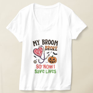 Camiseta Minha Broom Quebrou Então Agora Eu Economizo Vidas