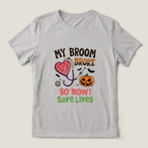 Camiseta Minha Broom Quebrou Então Agora Eu Economizo Vidas