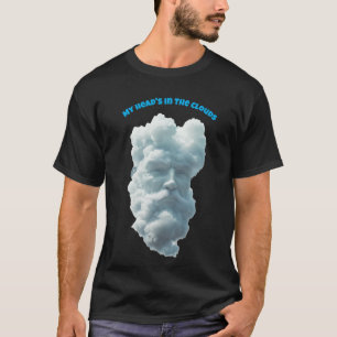 Camiseta Minha Cabeça está nas nuvens.