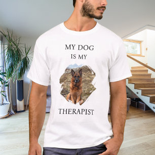 Camiseta Minha cachorra é minha terapeuta foto