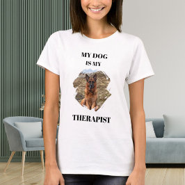 Camiseta Minha cadela GSD é minha terapeuta foto