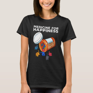 Camiseta Minha Caixa de Comprimidos Felizes Todos os Dias A
