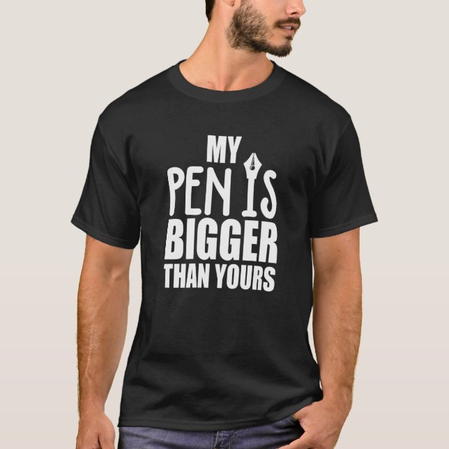 Camiseta Minha Caneta é maior que a sua Premium (Frente)