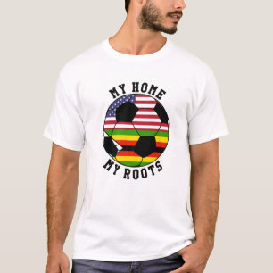 Camiseta Minha Casa, Minhas Raízes, Futebol de Bandeira do