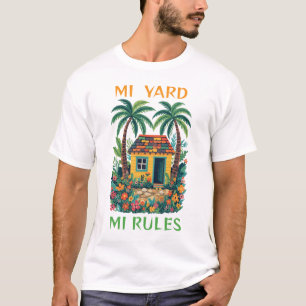 Camiseta Minha casa, minhas regras Jamaica casa pequena
