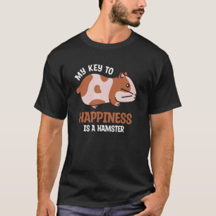 Camiseta Minha Chave Para A Felicidade É Um Animal De Hamst
