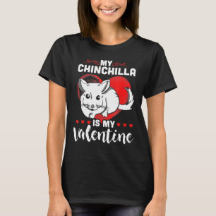 Camiseta Minha Chinchilla É Meu Coração Namorados
