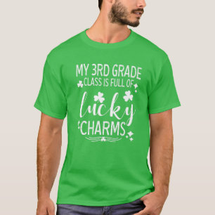 Camiseta Minha Classe 3º É Cheio De Sortudos Charms Rua Pat