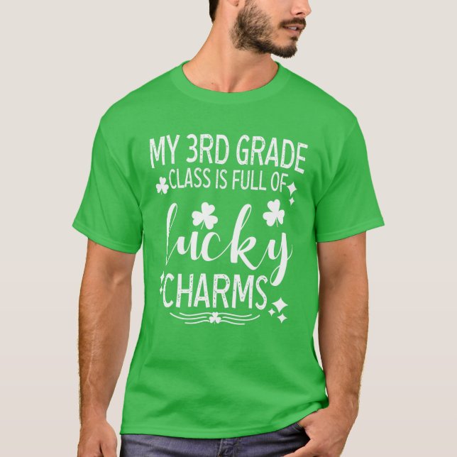 Camiseta Minha Classe 3º É Cheio De Sortudos Charms Rua Pat (Frente)