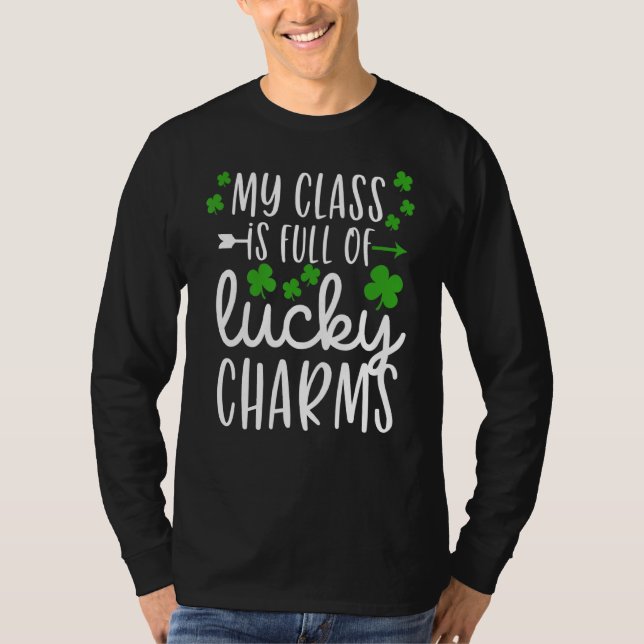 Camiseta Minha Classe É Cheio De Carmas Sortudos Professore (Frente)