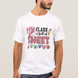 Camiseta Minha Classe É Cheio De Doces Professores De Coraç