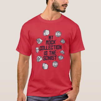 Camiseta Minha Coleção de Rochas Ishe Schist Família de Geó