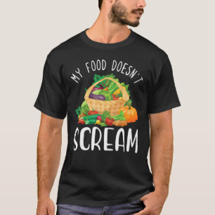 Camiseta Minha Comida não Gritar vegetariano vegetariano ve