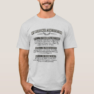 Camiseta Minha Constituição Pessoal Lanche Divertido Confor