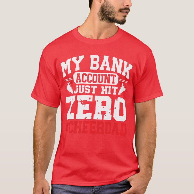 Camiseta Minha Conta Bancária Acaba de Atingir Zero Grito d (Frente)