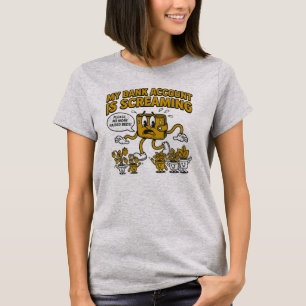 Camiseta Minha Conta Bancária Está Gritando Jardim Divertid