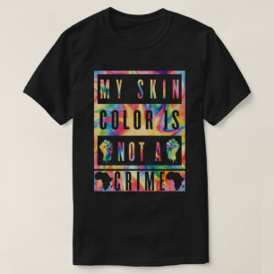 Camiseta Minha Cor Da Pele Não É Um Crime