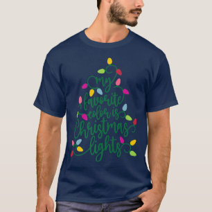 Camiseta Minha Cor Favorita É A Árvore Natal Nó