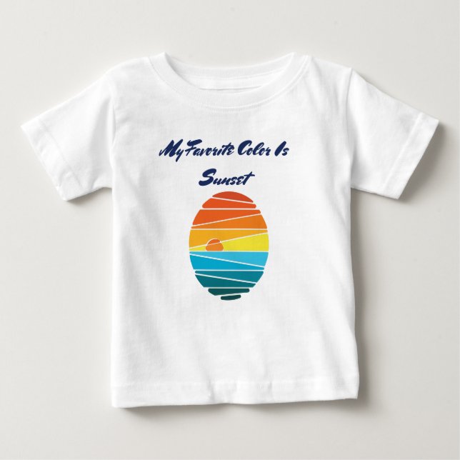 Camiseta Minha Cor Favorita É O Sunset (Frente)