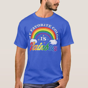 Camiseta Minha Cor Favorita É Rainbow LGBTQ Gay Lésbica