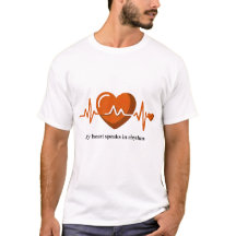 Camiseta Minha Coração Fala em Ritmo EKG Batimento