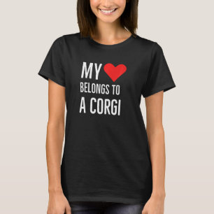 Camiseta Minha Coração Pertence a uma Citação de Aniversári