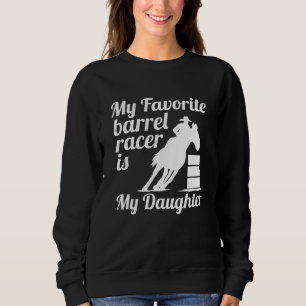 Camiseta Minha corrida de barris favorita é minha filha