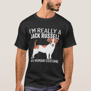 Camiseta Minha Costume Humana Sou Um Jack Russell Dog Hall