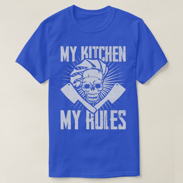 Camiseta Minha Cozinha Meu Chef de Regras 1 (Frente do Design)
