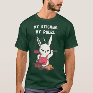 Camiseta Minha Cozinha Minhas Regras Engraçado Cozinhar De