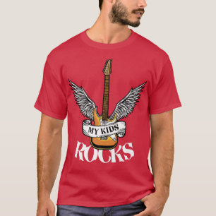 Camiseta Minha Criança Rocks Rock & Roll Electronic Rock Gu