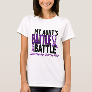 Camiseta Minha da batalha tia câncer de pâncreas demasiad