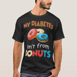 Camiseta Minha Diabetes Não É Da Rosquinha Engraçada Em Dis